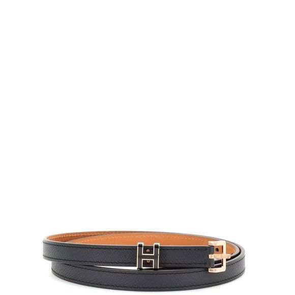 Hermes Accessories - Hermes Pop H Belt Leather Thin 80 Black